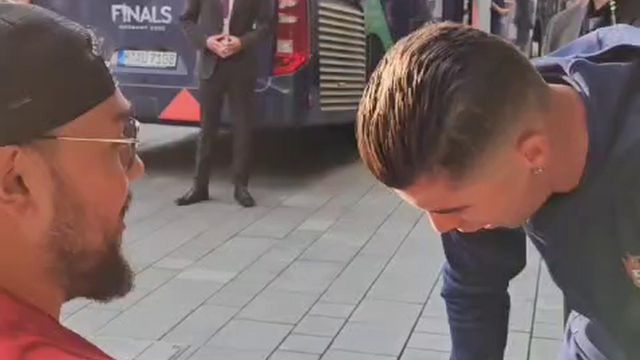 O momento em que Tunay conheceu Cristiano Ronaldo