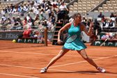 Aryna Sabalenka celebra triunfo sobre Zheng Qinwen nos quartos de final de Roland Garros