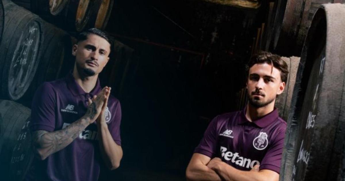 FC Porto apresenta equipamento alternativo inspirado no vinho do Porto
