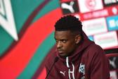 Nélson Semedo na conferência da Seleção - Foto: Miguel Nunes
