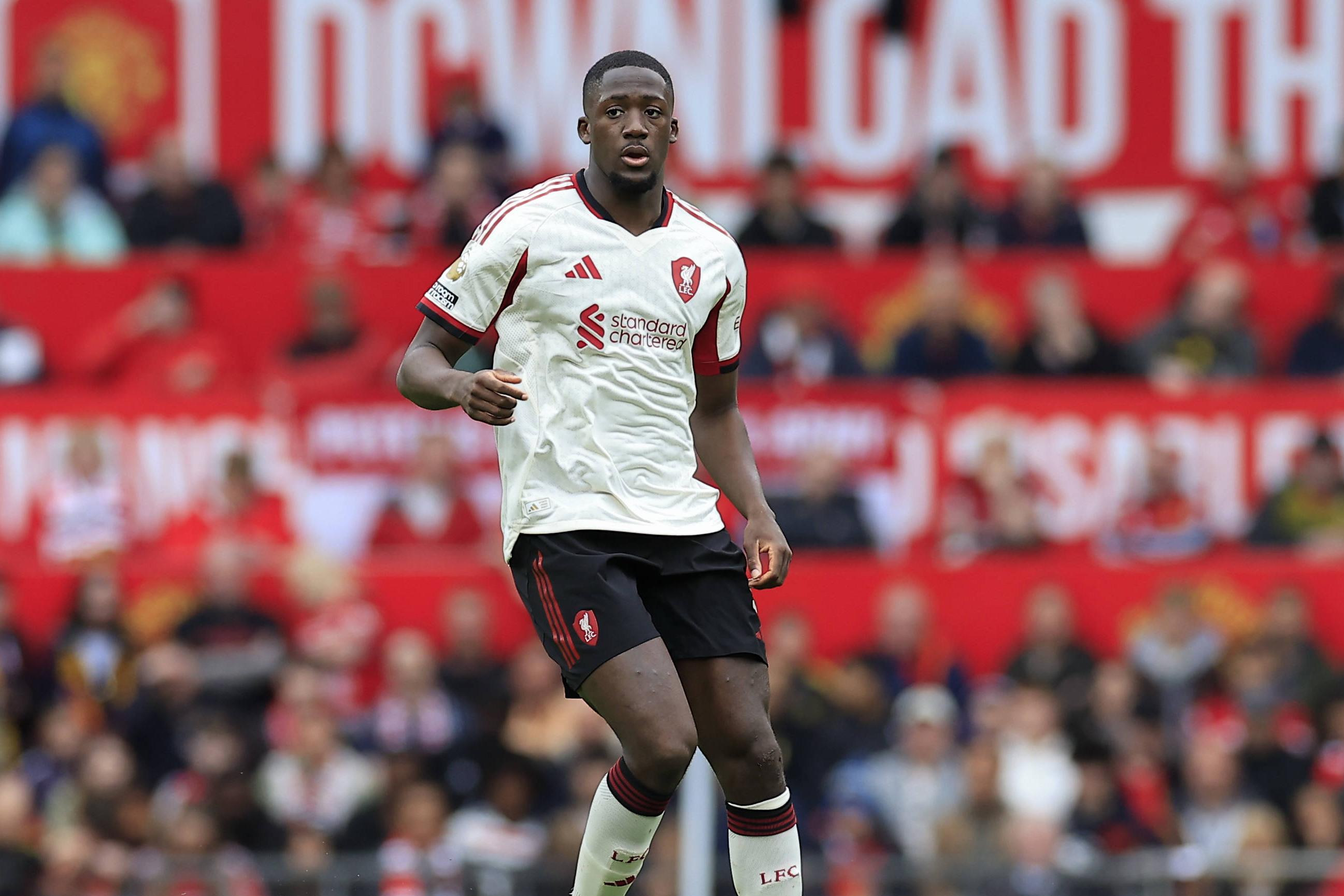 Konaté com a camisola do Liverpool