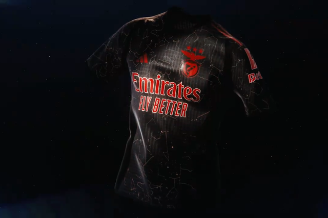 Nova camisola alternativa do Benfica 'alinhada com as estrelas'