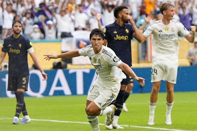 Gonzalo García é o melhor marcador do Real Madrid, com três golos em quatro jogos