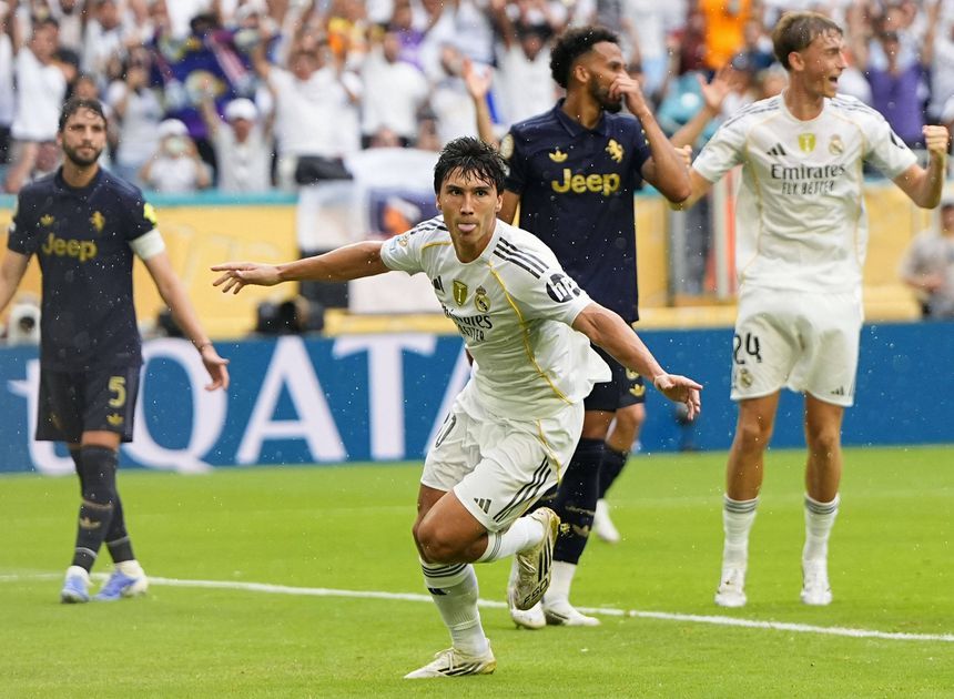 Gonzalo García é o melhor marcador do Real Madrid, com três golos em quatro jogos