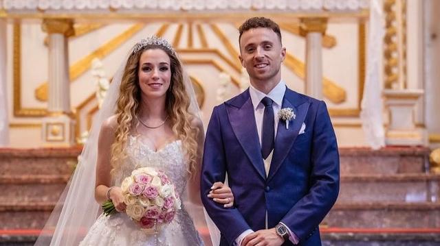 Rute Cardoso e Diogo Jota tinham casado a 22 de junho. Foto Rute Cardoso e Diogo Jota/Instagram