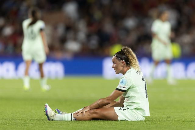 Ana Capeta, avançada de Portugal (PETER KLAUNZER/EPA)