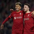 Roberto Firmino e Diogo Jota