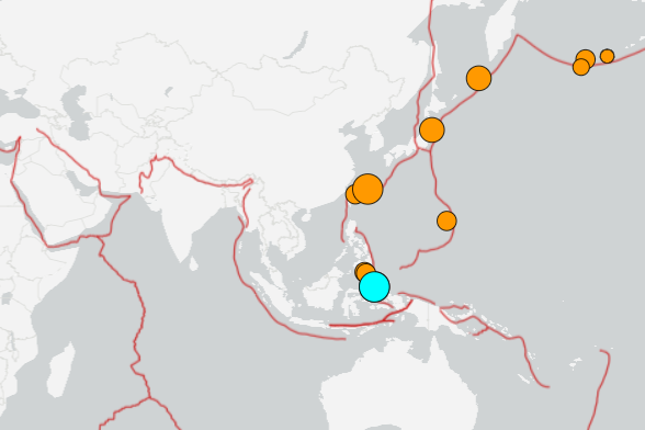 Sismo no Japão - USGS - Centro Geológico dos Estados Unidos