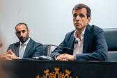 Sérgio Ferreira foi apresentado ao lado do presidente da SAD, José Miguel Albuquerque (Foto Alverca SAD)