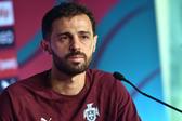 Bernardo Silva em conferência de imprensa (Foto: Miguel Nunes)