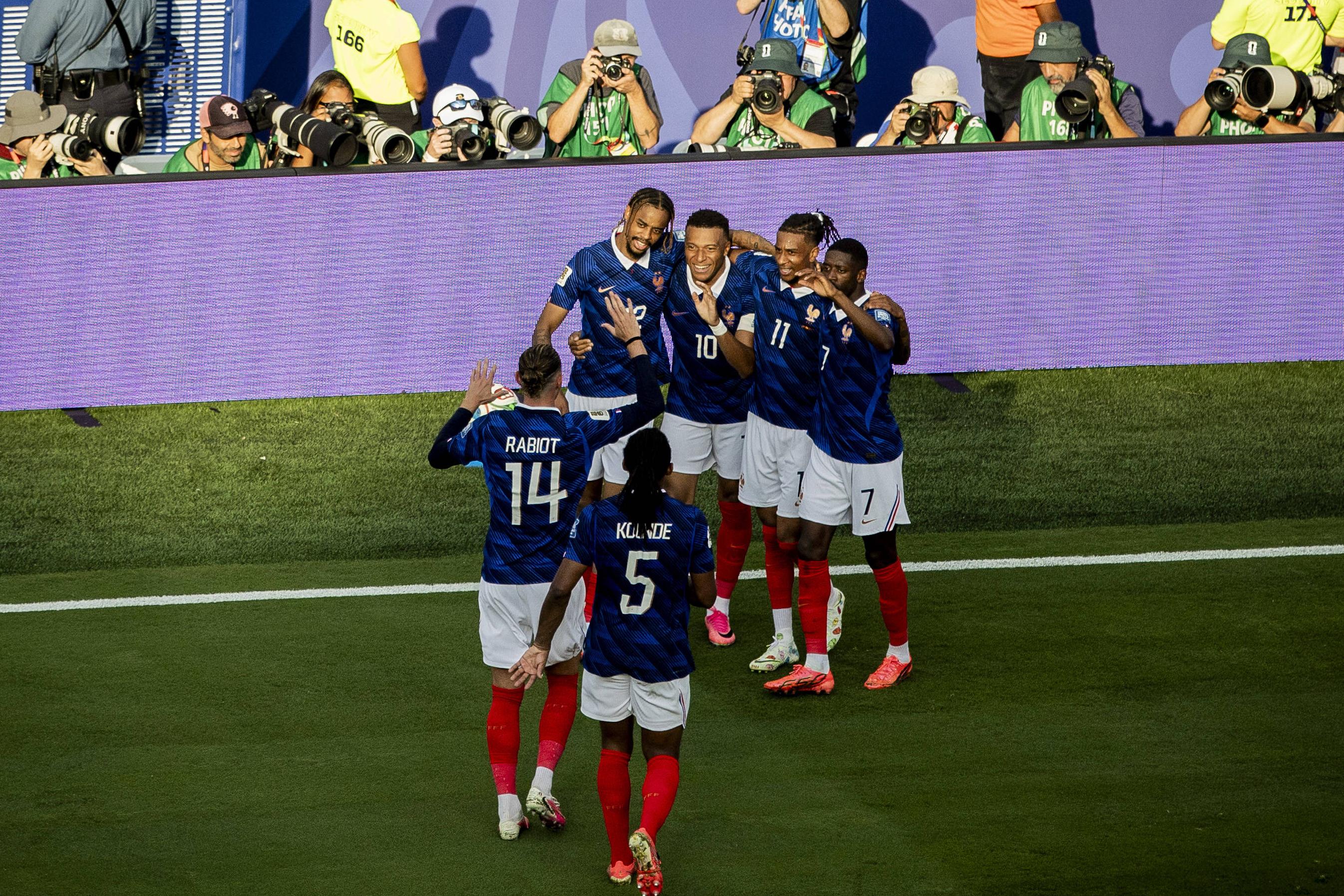 Festejos da seleção francesa
