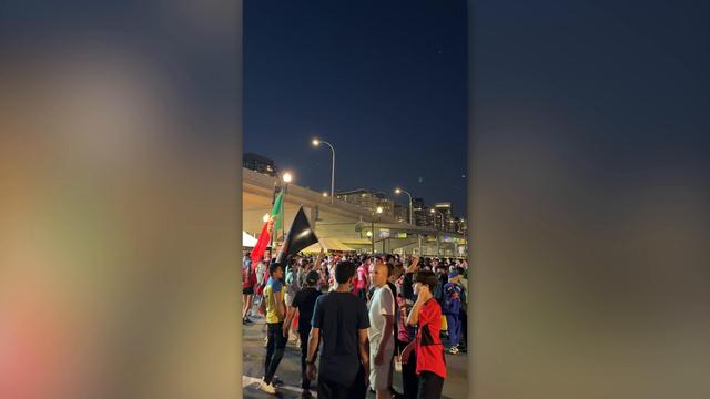 Contraste da alegria portuguesa com o desalento croata à saída do estádio