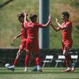 SC Braga festejou no primeiro jogo da pré-temporada - SC Braga