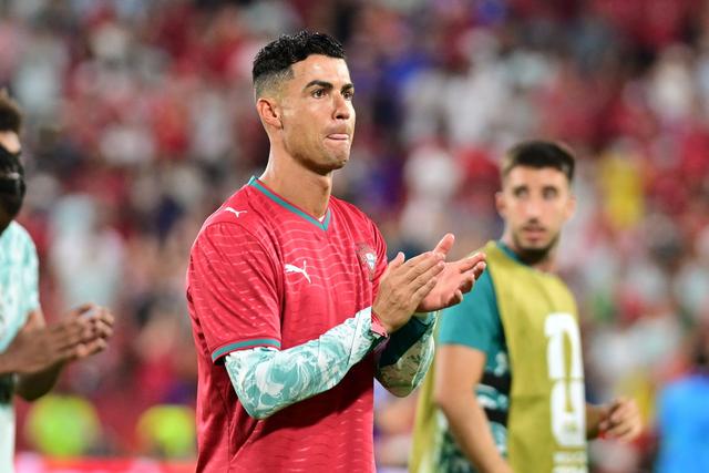 Cristiano Ronaldo vestiu a camisola 21 de Diogo Jota - Foto: Lusa