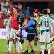 Cristiano Ronaldo vestiu a camisola 21 de Diogo Jota - Foto: Lusa