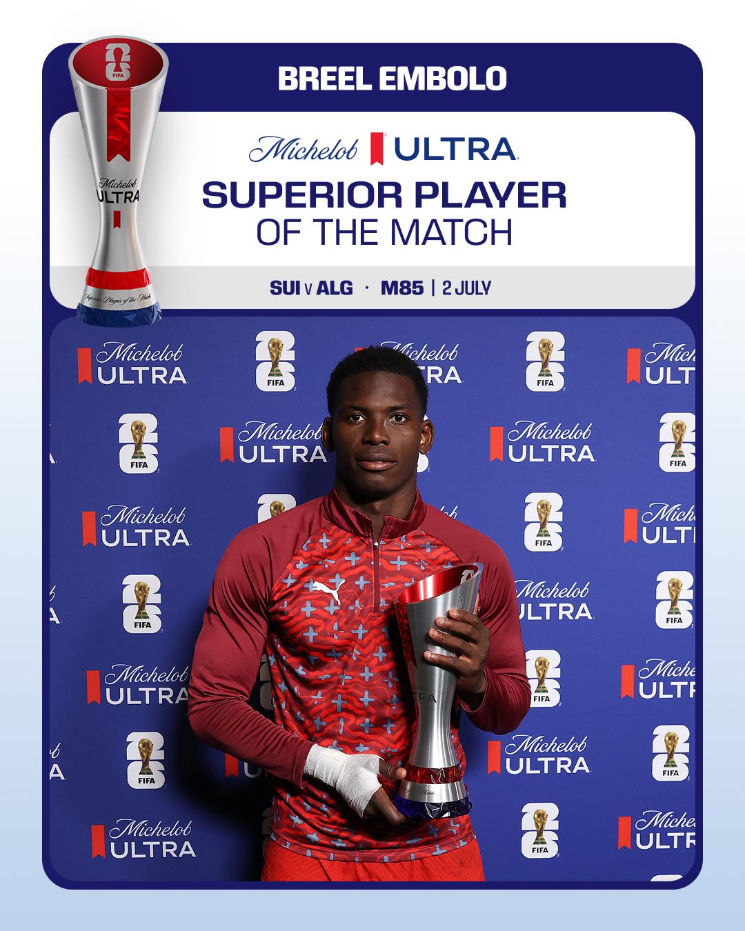 Suíça-Argélia: Breel Embolo