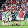 A homenagem da Seleção a Diogo Jota no apito final