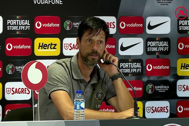 Conferência de imprensa de Vítor Bruno após triunfo na Supertaça