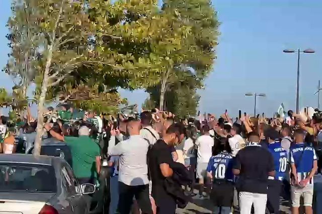 Equipa do Sporting já chegou ao estádio