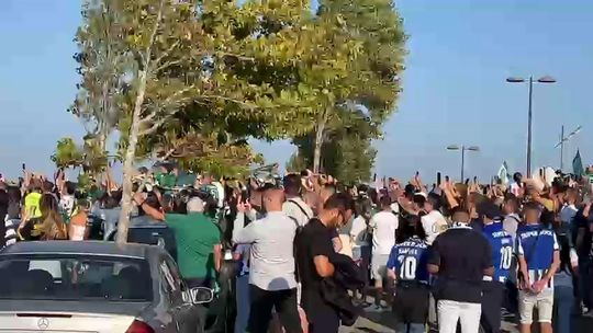 Equipa do Sporting já chegou ao estádio