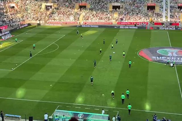 Leões entram para aquecimento