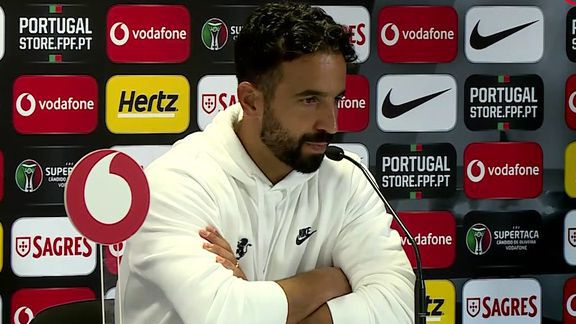 Conferência de imprensa de Rúben Amorim no final da Supertaça
