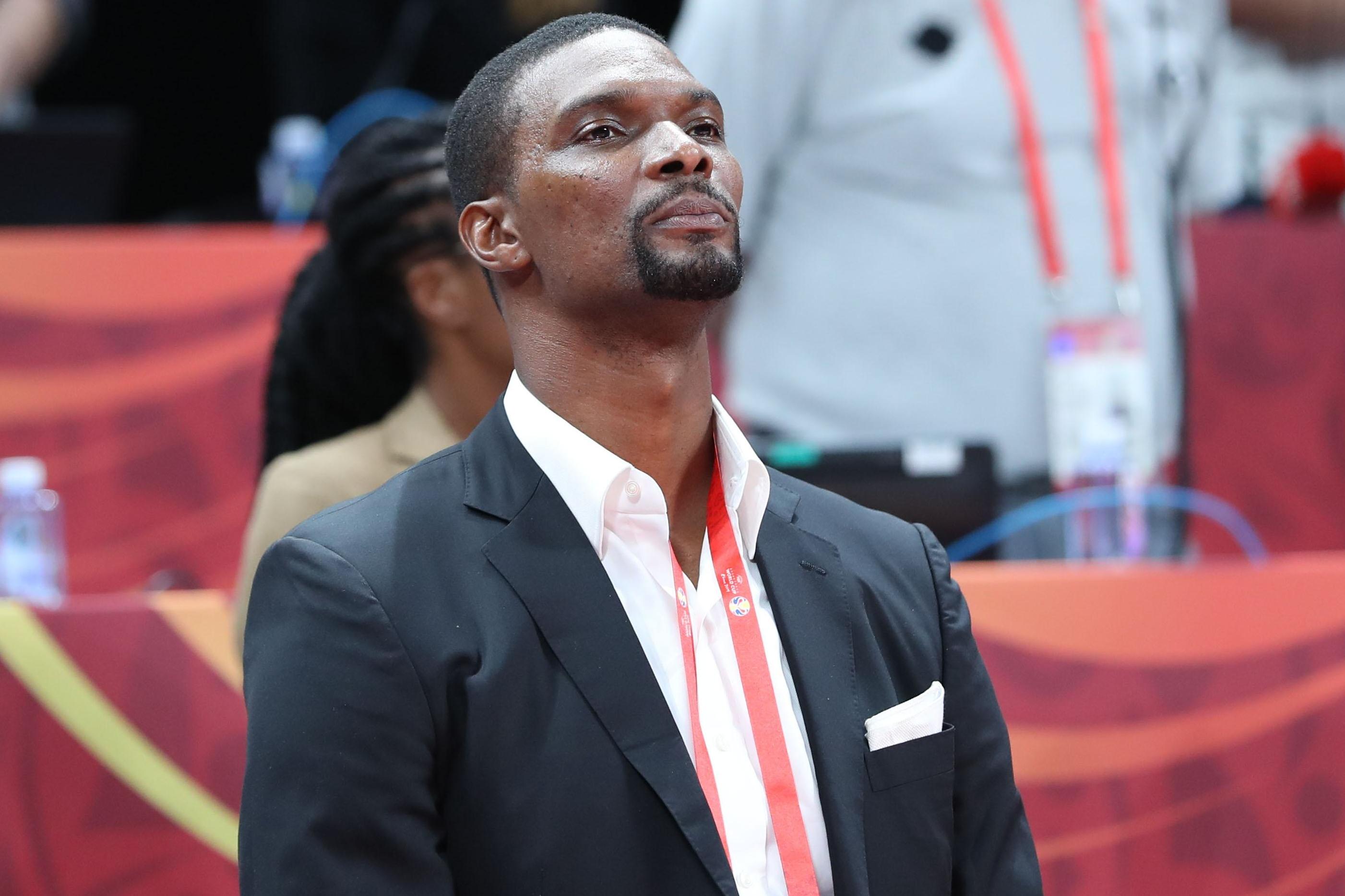 Chris Bosh apenas jogou nos Raptors e Heat, tendo sido campeão por duas vezes em Miami         Fotografia Imago