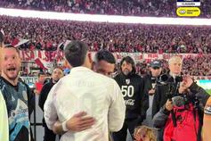 Tanto Benfica neste abraço entre históricos na Argentina!