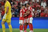 Festejos do Benfica diante do St. Gallen