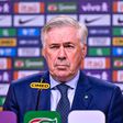 Carlo Ancelotti, selecionador do Brasil, em conferência de imprensa