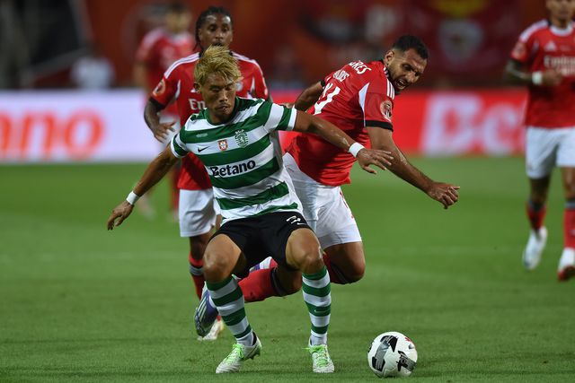 Morita e Pavlidis no último Sporting-Benfica