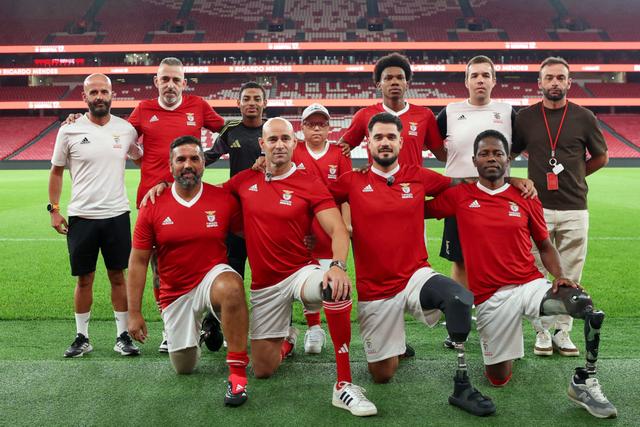 Equipa de futebol para amputados da Fundação Benfica - Foto SL Benfica