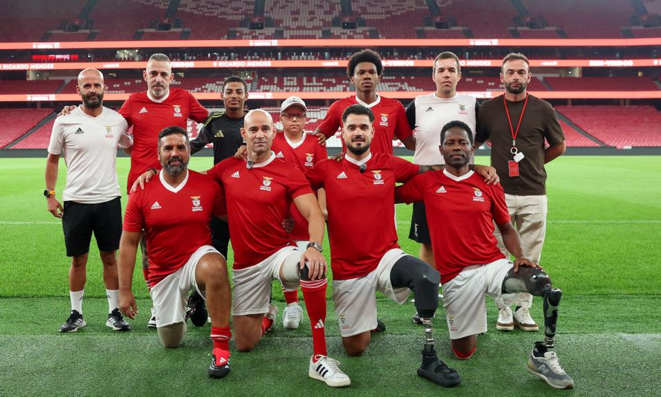 Equipa de futebol para amputados da Fundação Benfica - Foto SL Benfica
