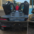 Zlatan com o seu novo Ferrari (Fotos: Twitter/Zlatan Ibrahimovic)