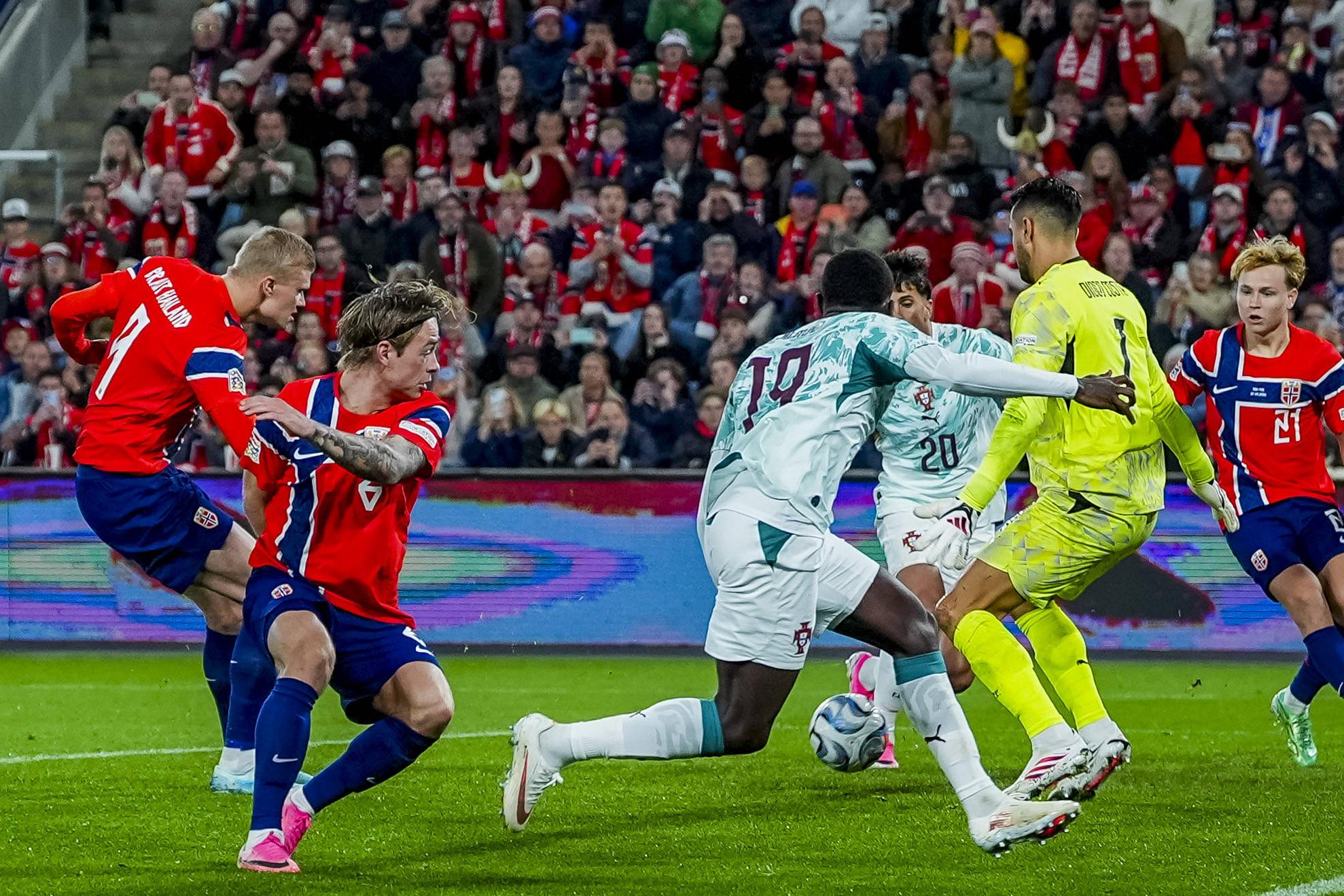 Haaland marcou a Portugal em Oslo. E nesta noite de domingo, 4 de outubro? - Foto: IMAGO