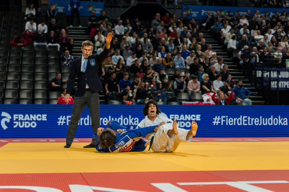 Catarina Costa na final dos Europeus de judo