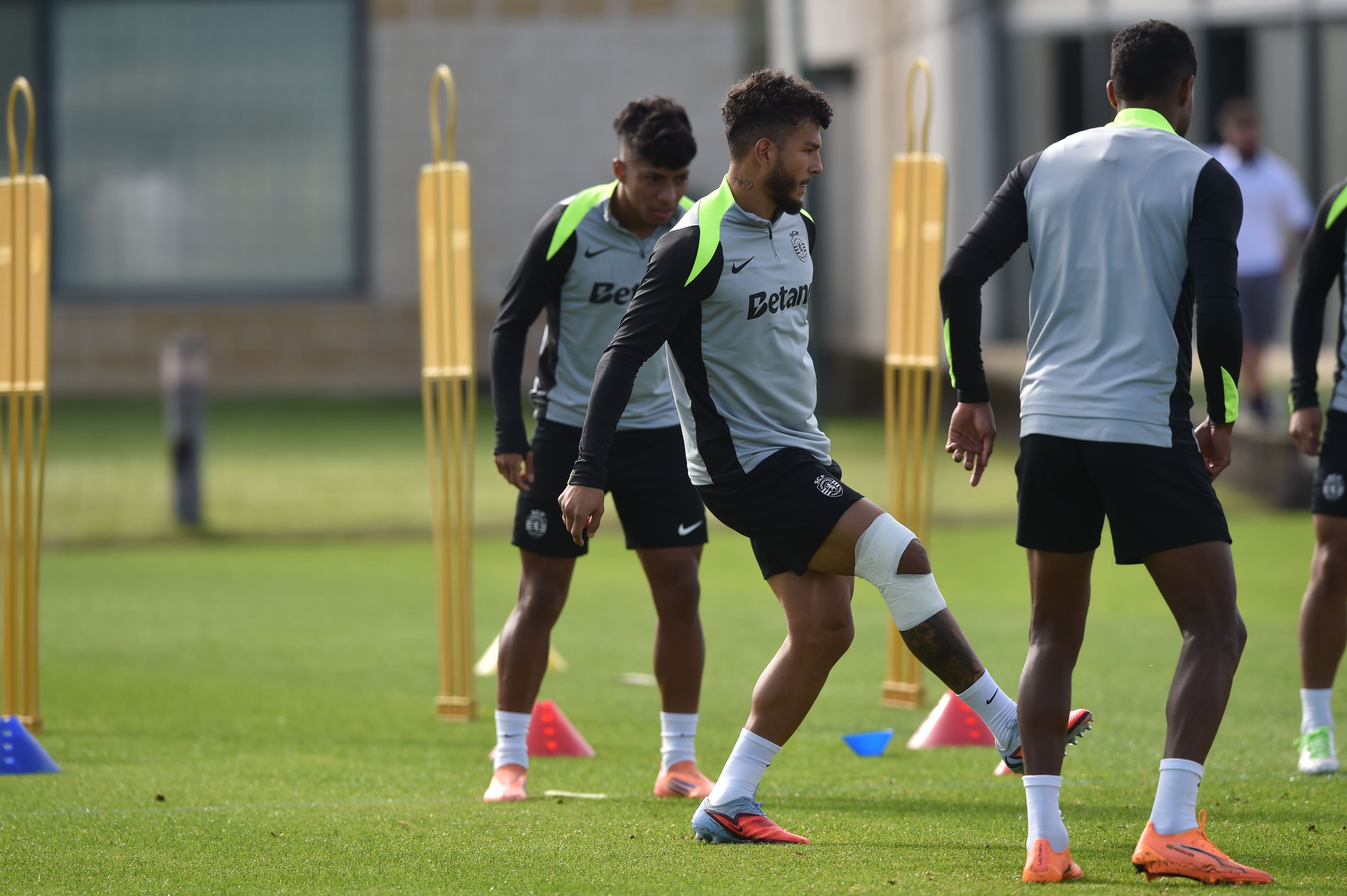 Luis Suárez no treino do Sporting - Foto: Miguel Nunes