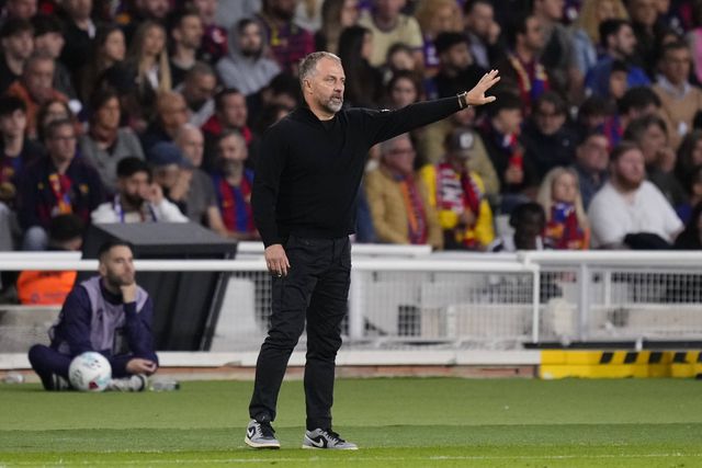 Hansi Flick na vitória frente ao Elche