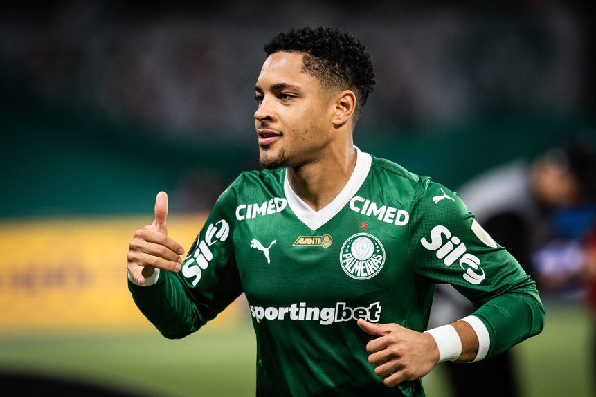 Vítor Roque, avançado do Palmeiras e ex-Barcelona