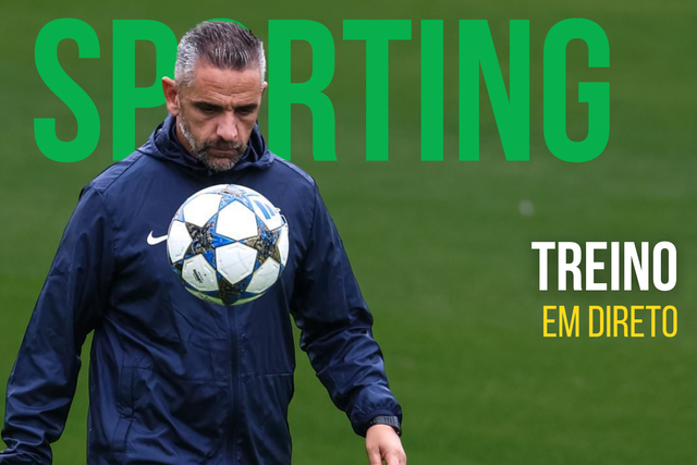 EM DIRETO: siga o último treino do Sporting antes da Juventus