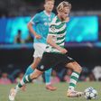 Morten Hjulmand foi titular pelo Sporting em Nápoles para a Champions