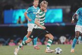 Morten Hjulmand foi titular pelo Sporting em Nápoles para a Champions