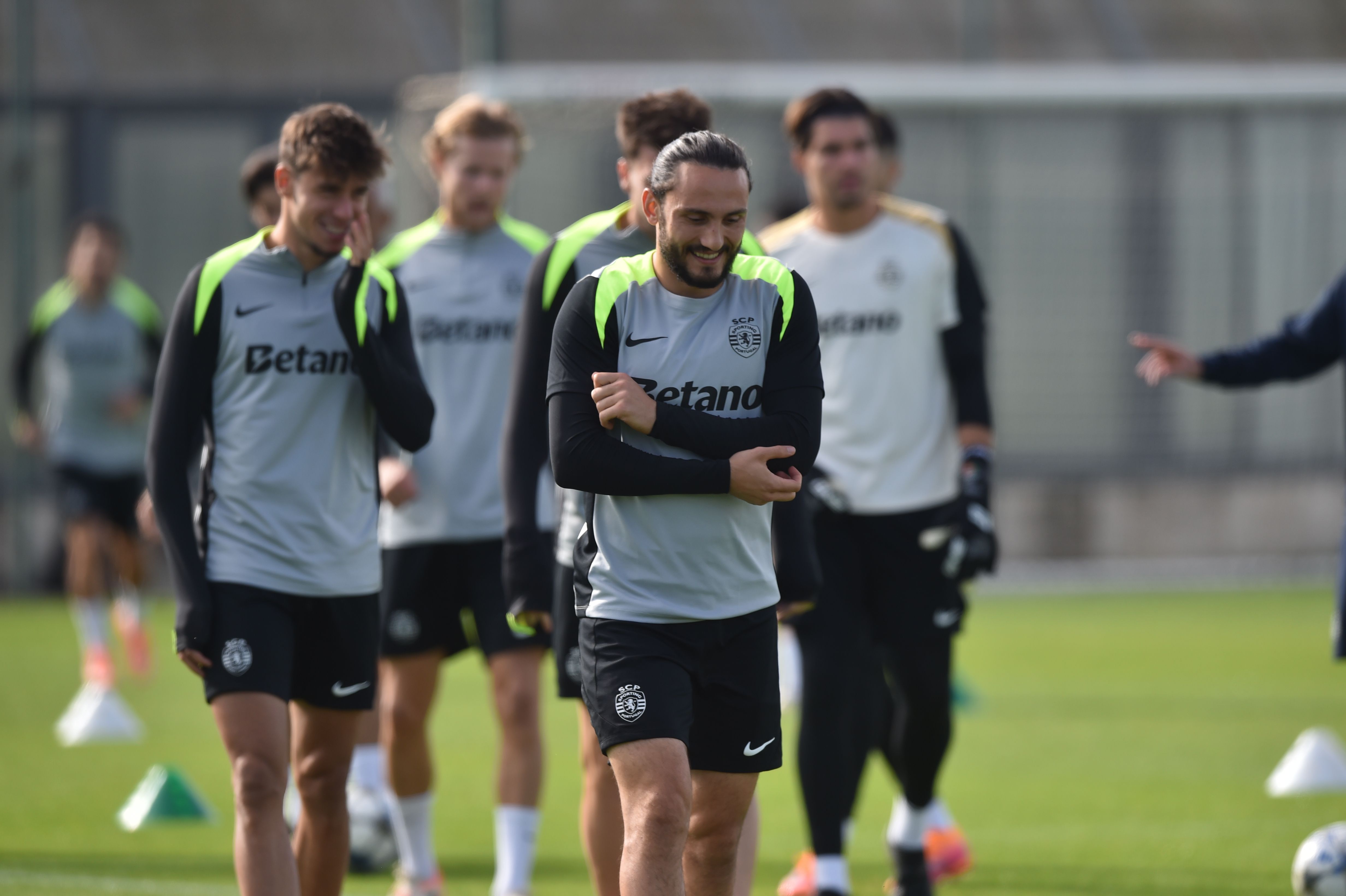 Kochorashvili no treino do Sporting - Foto: Miguel Nunes