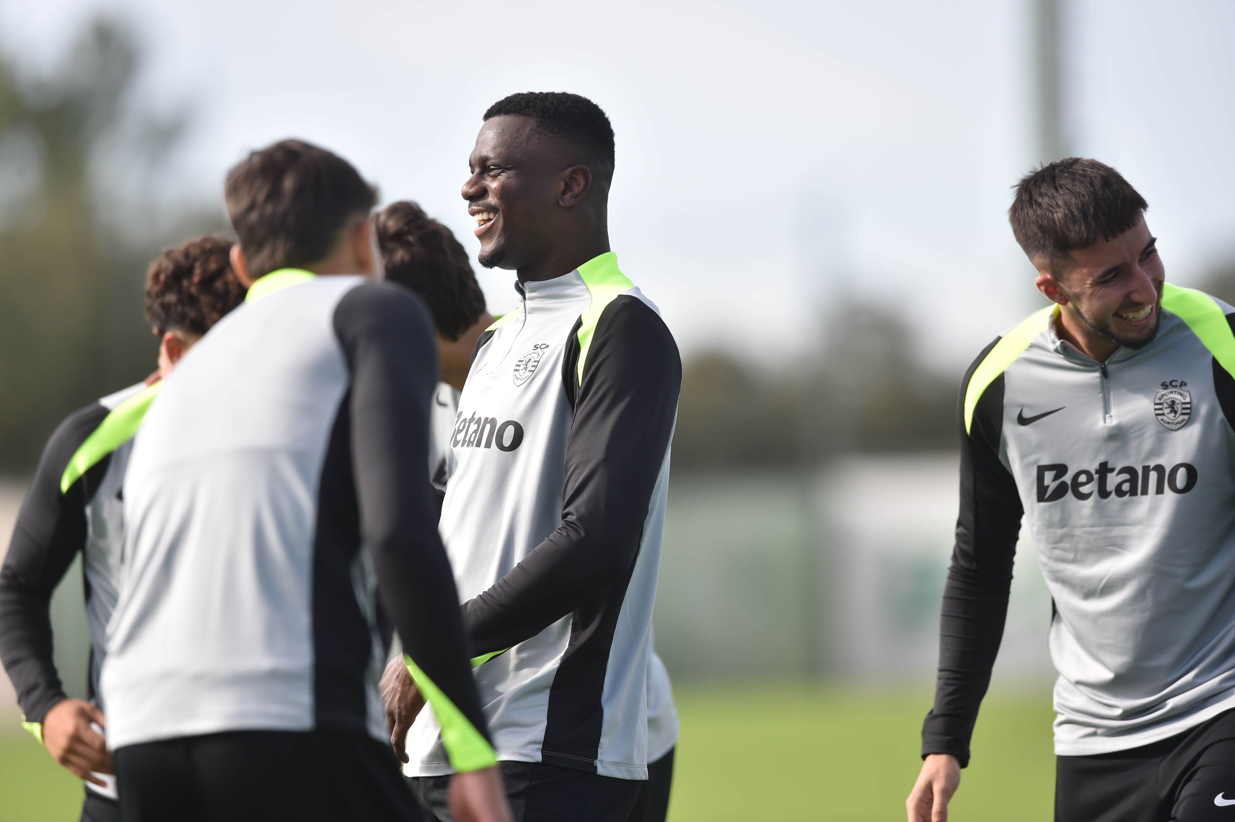 Diomande no treino do Sporting - Foto: Miguel Nunes