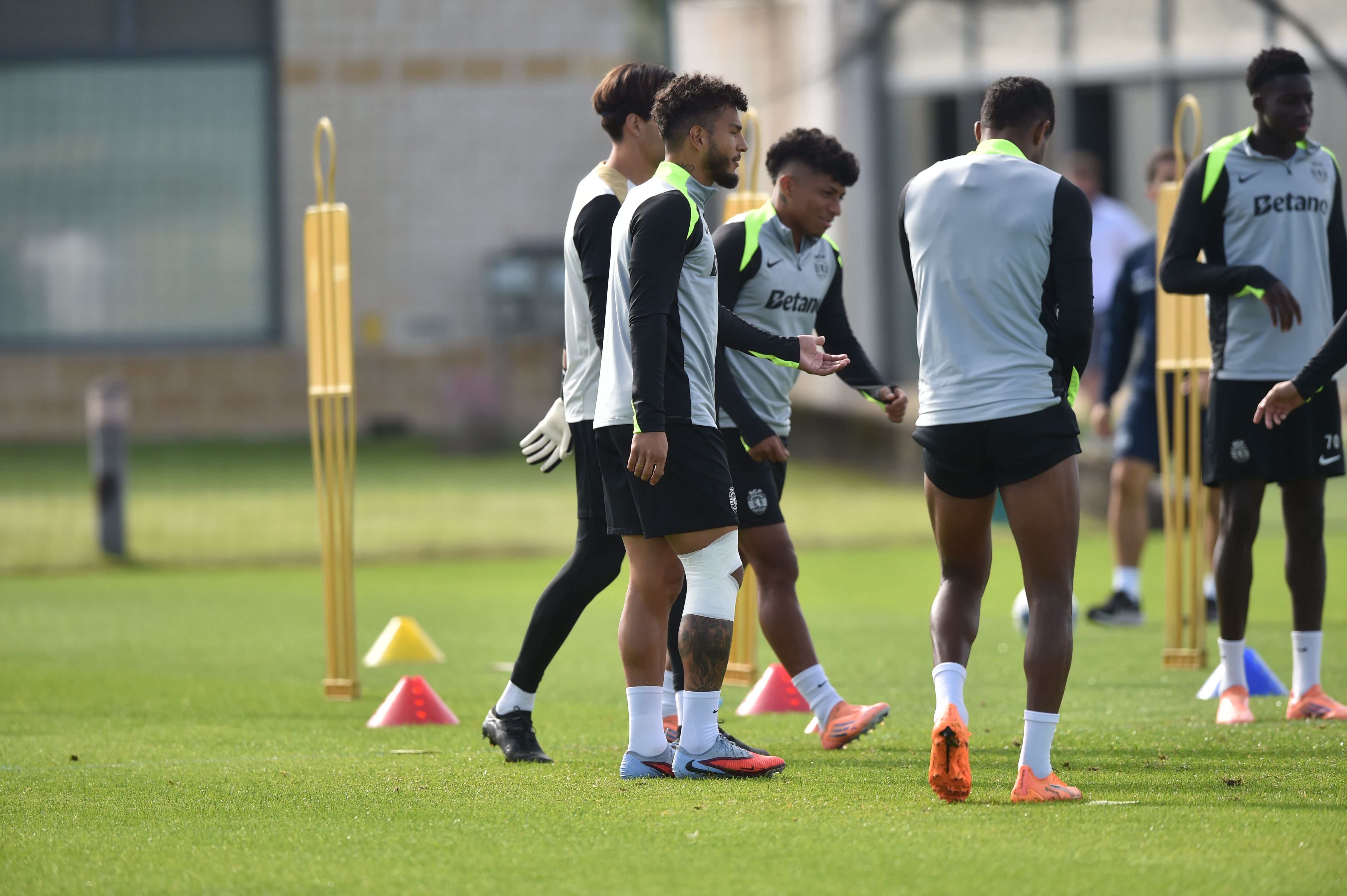 Treino do Sporting antes da Juventus - Foto: Miguel Nunes