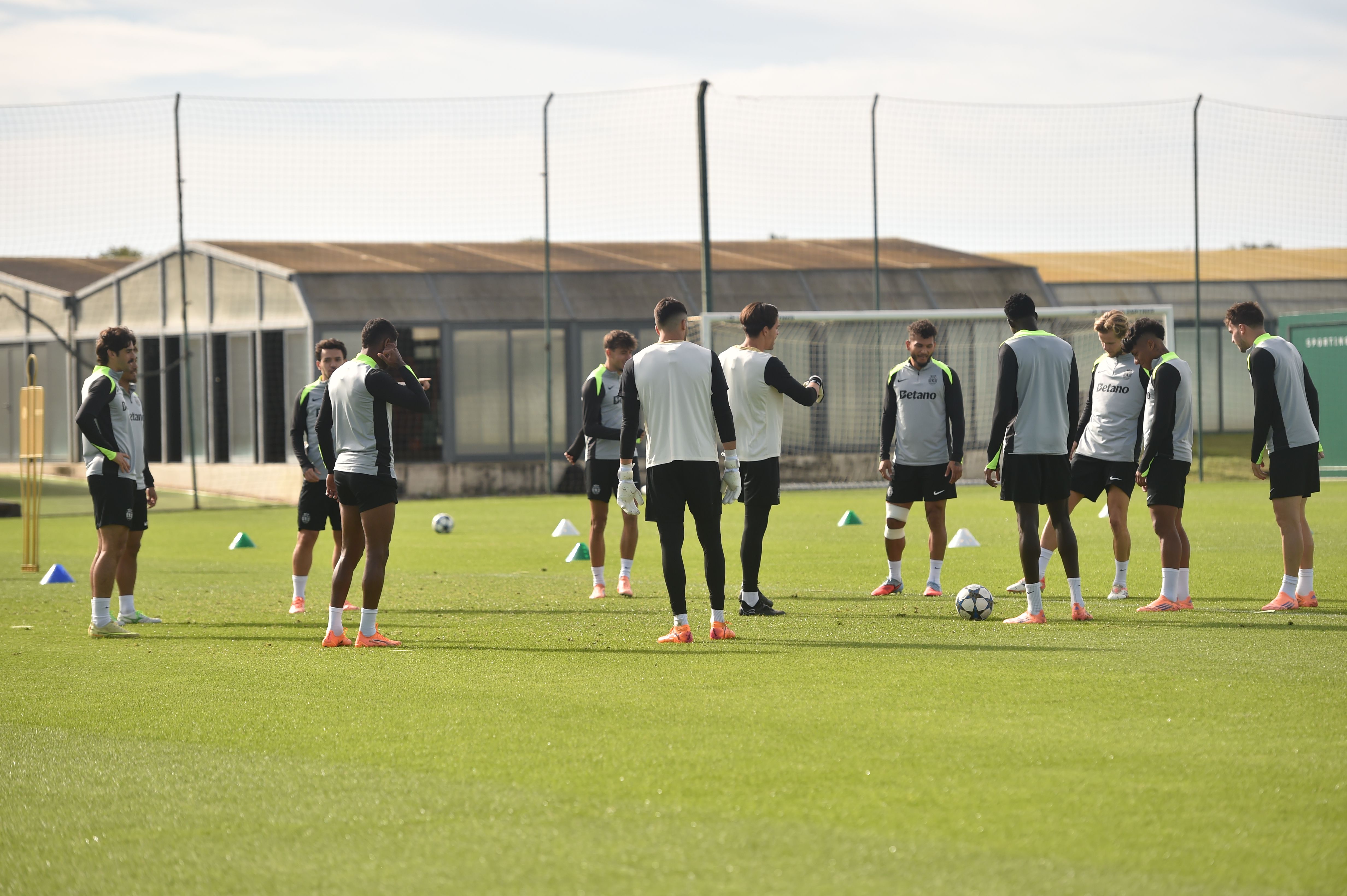 Treino do Sporting antes da Juventus - Foto: Miguel Nunes