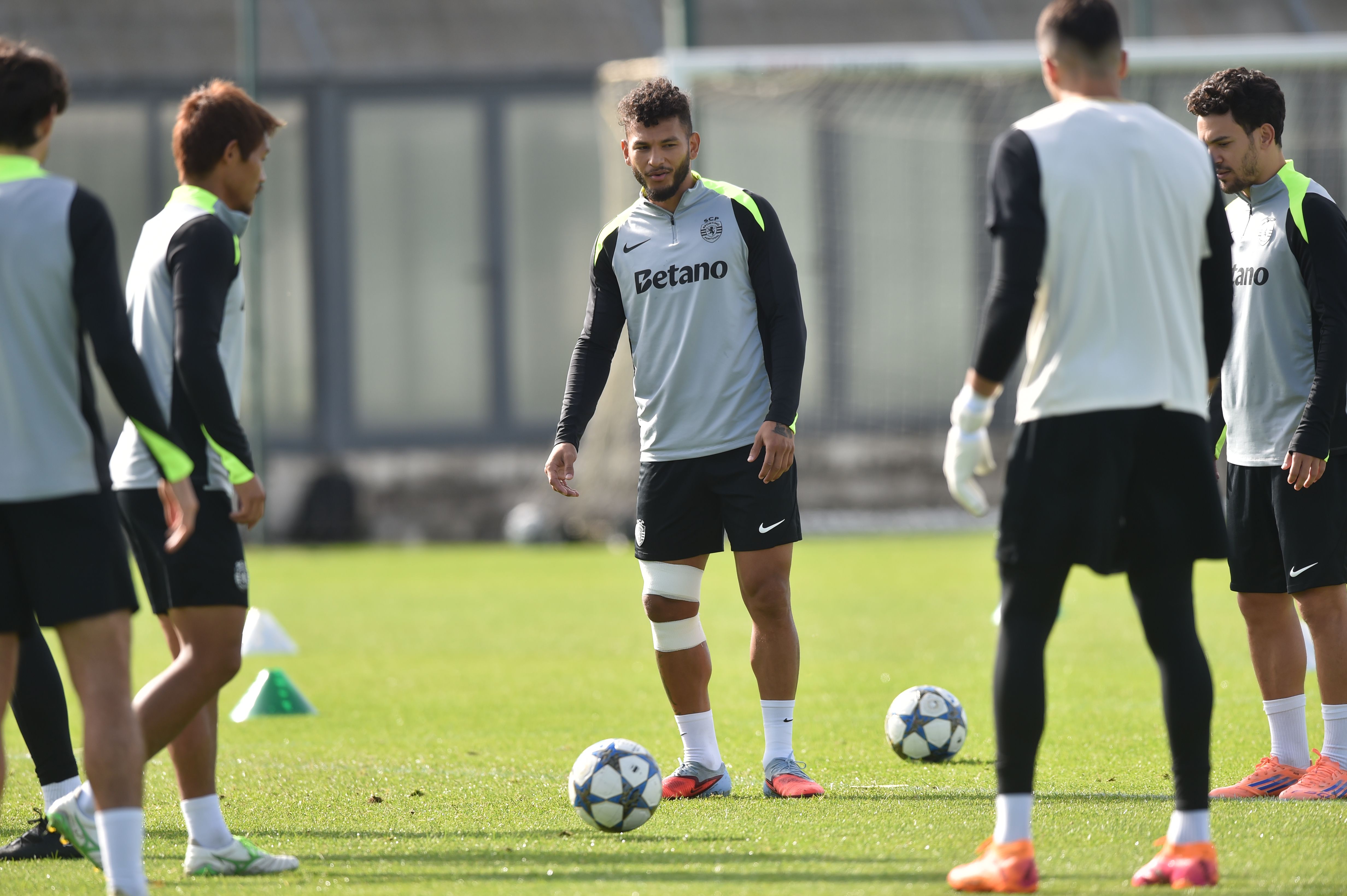 Luis Suárez no treino do Sporting - Foto: Miguel Nunes