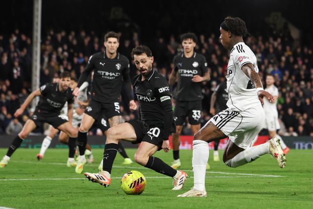 Bernardo Silva, médio do Manchester City, contra o Fulham