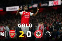 Saka sela vitória do Arsenal, às custas do azarado Kelleher