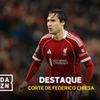 O corte decisivo de Chiesa que impediu a derrota do Liverpool